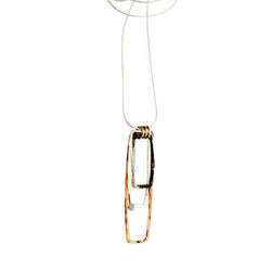 ECLIPSE 3 hoop pendant - white, black, copper