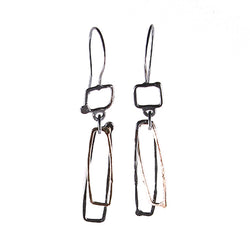 ECLIPSE SG 2 hoop earrings - Black and Gold