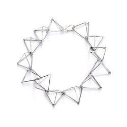 TRIANGLE - SILVER - TR013 Triangle Bracelet