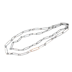 ECLIPSE double strand hoop necklace - black and copper