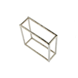 CUBE - SILVER - CU015 RECTANGULAR CUFF